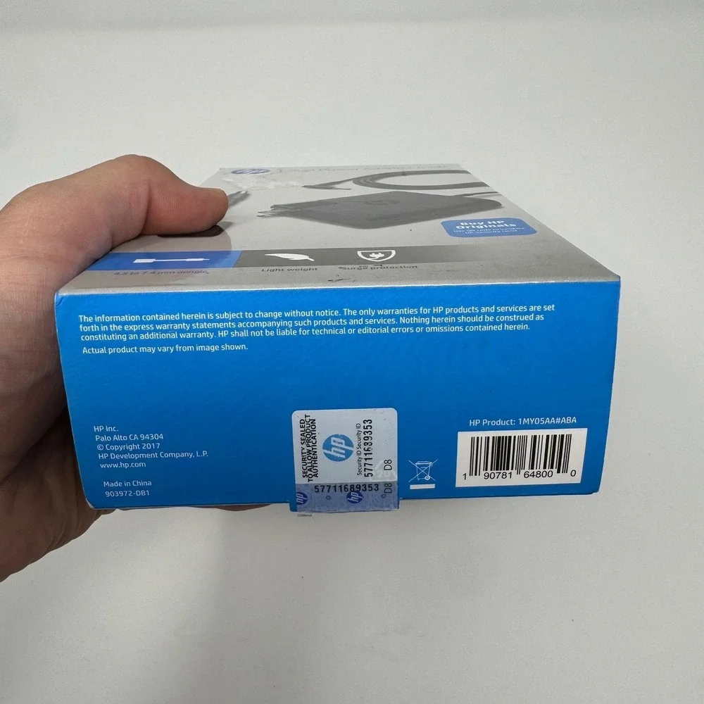 Factory Sealed Genuine HP 19.5V 3.33A 65W Travel AC Adapter